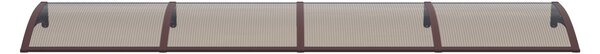 Copertina PREMIUM 360x120 cm, Policarbonat 6 mm, Suporturi din ABS, Maro/Bronz