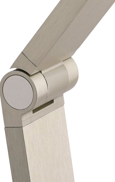Paul Neuhaus Lampadar LED SAMSKY, oțel, înălțime 161 cm, variator tactil din metal, reglabil, Metalic, Camera de zi / sufragerie, Aluminiu, Modern