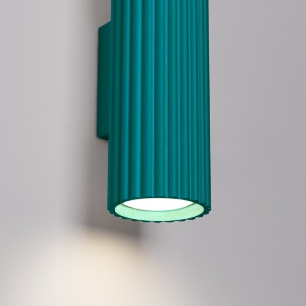 Brilagi - Aplica LED de perete CRESTO, 2 x GU10/10W/230V, 20 cm, turcoaz