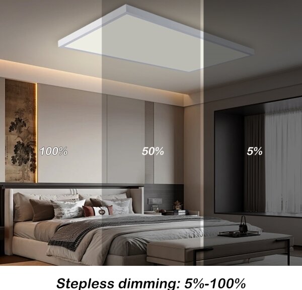 Brilagi-LED Lampă LED reglabilă pentru baie FRAME SMART LED/96W/230V IP44 albă + telecomandă