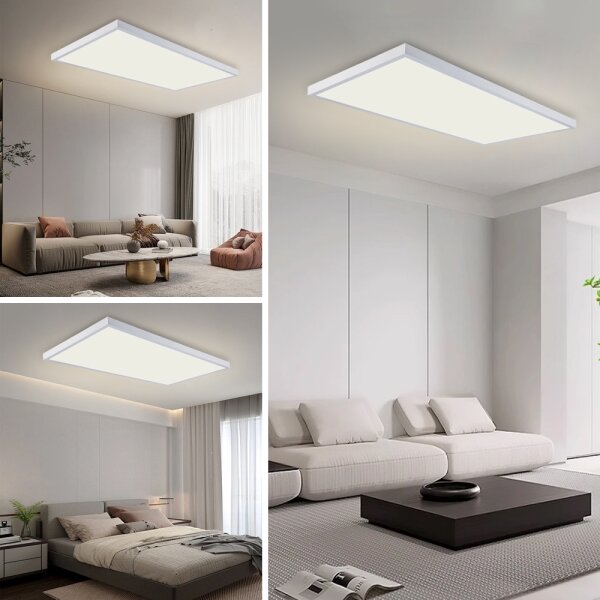 Brilagi - Plafonieră LED pentru baie FRAME LED/96W/230V 120x60 cm IP44 albă