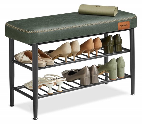 Banca hol Model Scarlett, Verde, 80x30x50 cm