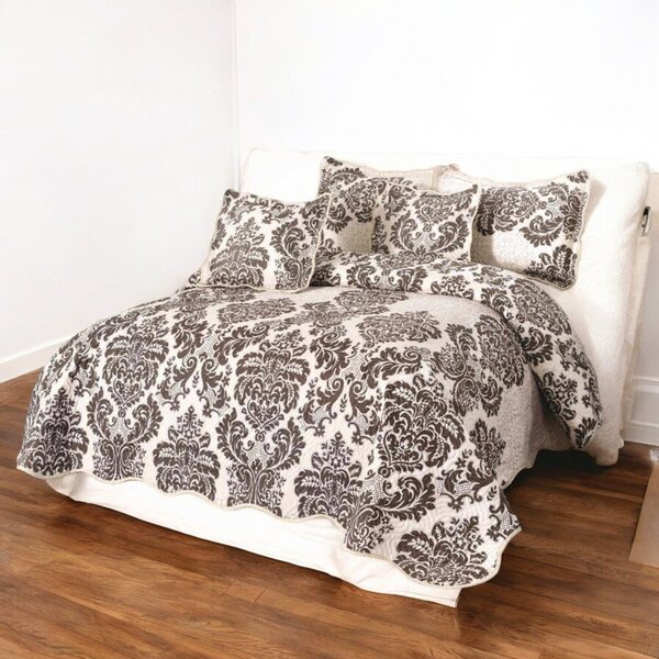 Cuvertura bumbac 100%, 5 piese, pat 2 persoane, 230x250 cm, CBS18