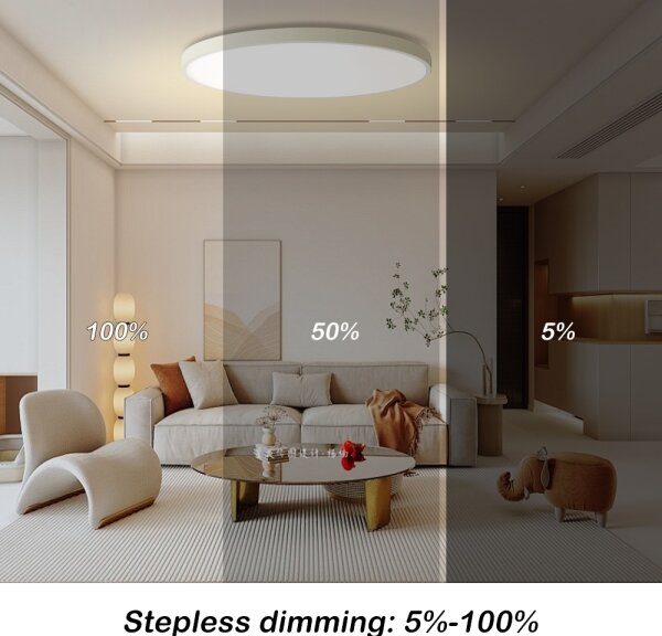 Brilagi - Corp de iluminat LED dimabil pentru piscină SMART, 128W, 230V, diametru 100 cm, Wi-Fi Tuya, alb + telecomandă