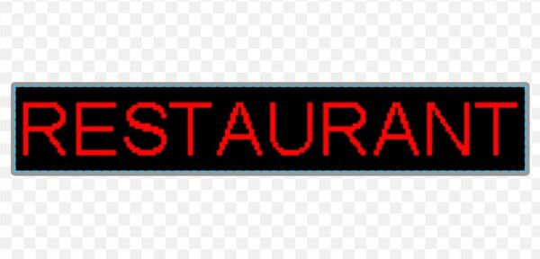 Panou Led de Exterior WIFI Programabil/Reclama Luminoasa 100x20cm ROSU ideala pentru RESTAURANT