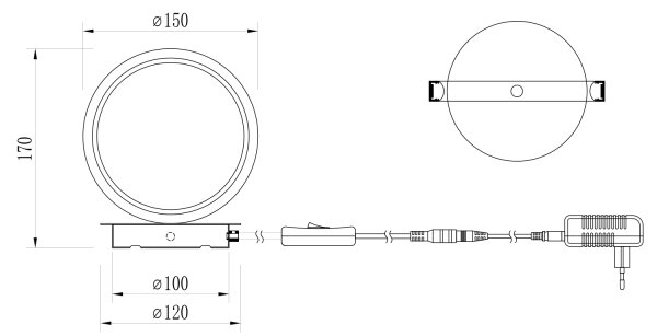 ONLI - Lampă de birou NOELIA LED, 4W/230V, 17 cm, aurie