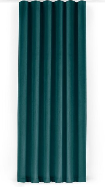 Draperie în culoarea petrolului dimout (semi-opacă) din catifea 140x250 cm Velto – Filumi