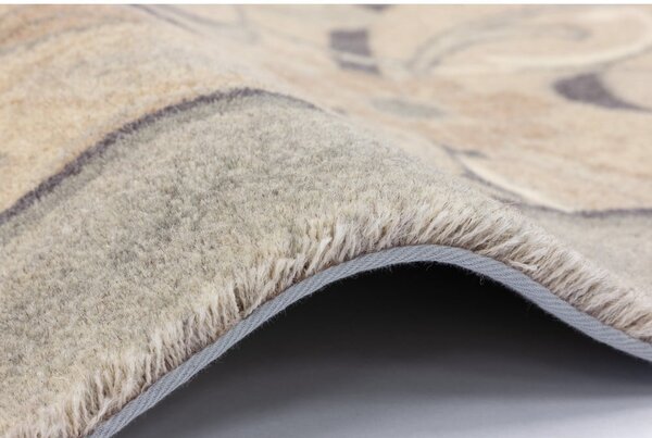 Covor bej din lână 133x190 cm Archie beige – Agnella