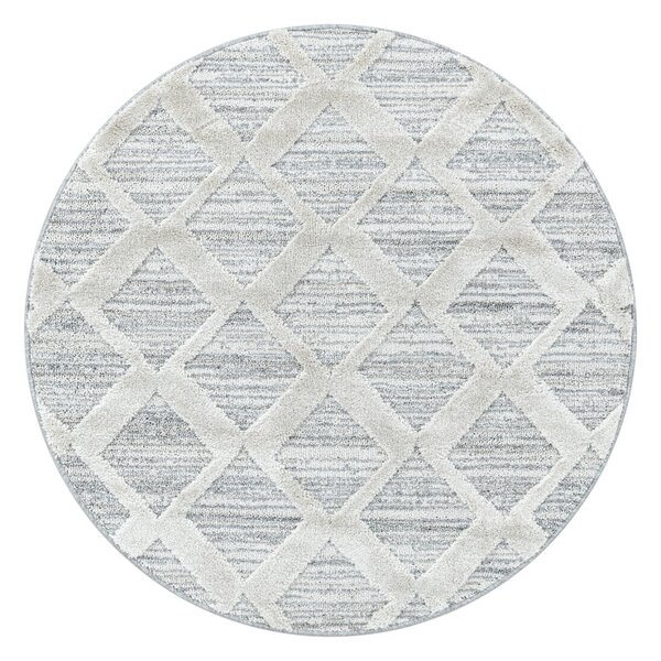 Covor gri deschis rotund ø 80 cm Pisa – Ayyildiz Carpets
