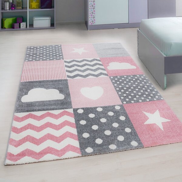 Covor pentru copii roz/gri 120x170 cm Kids – Ayyildiz Carpets