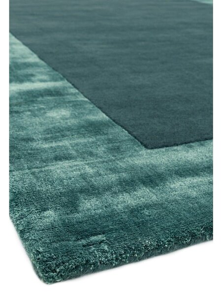 Covor în culoarea petrolului handmade din amestesc de lână 160x230 cm Ascot – Asiatic Carpets