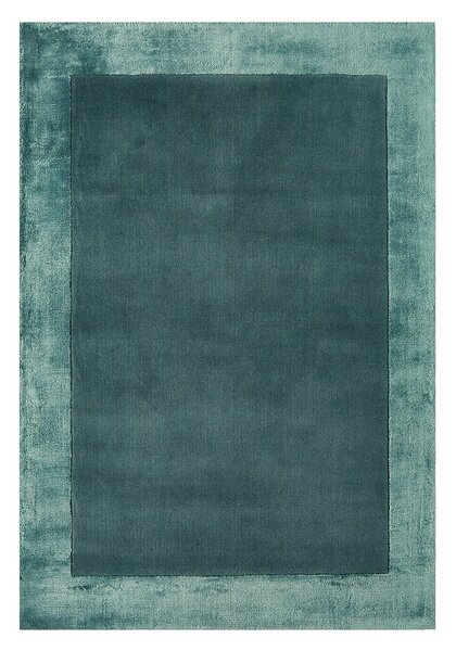 Covor în culoarea petrolului handmade din amestesc de lână 160x230 cm Ascot – Asiatic Carpets