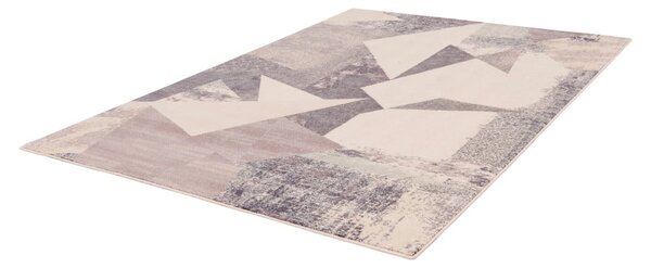 Covor roz/bej din lână 160x240 cm Braque alabaster – Agnella
