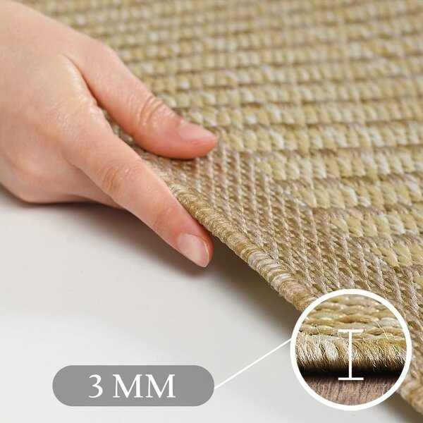 Covor de exterior bej rotund ø 120 cm Giza – Ayyildiz Carpets