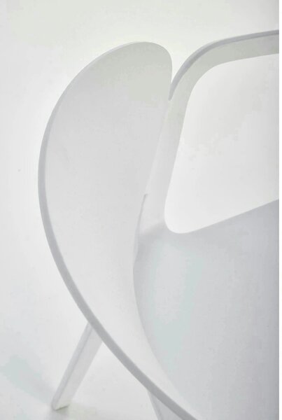 Scaun afara K491, alb, polipropilena, 60x56x76 cm