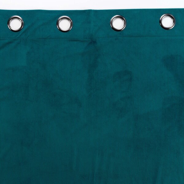 Draperie albastră din catifea reiată 140x260 cm Casual – douceur d'intérieur