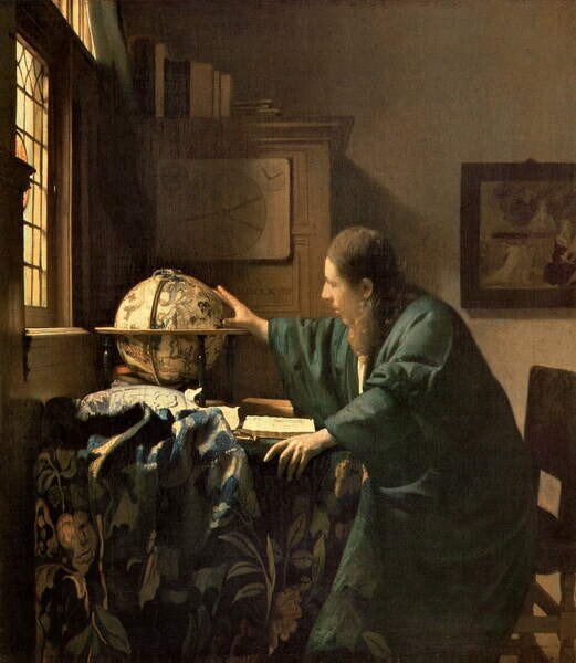 Vermeer, Jan (Johannes) - Artă imprimată The Astronomer, (35 x 40 cm)