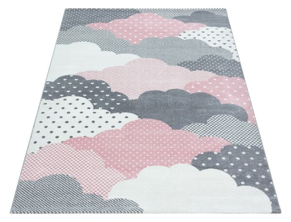 Covor pentru copii roz/gri 80x150 cm Bambi – Ayyildiz Carpets