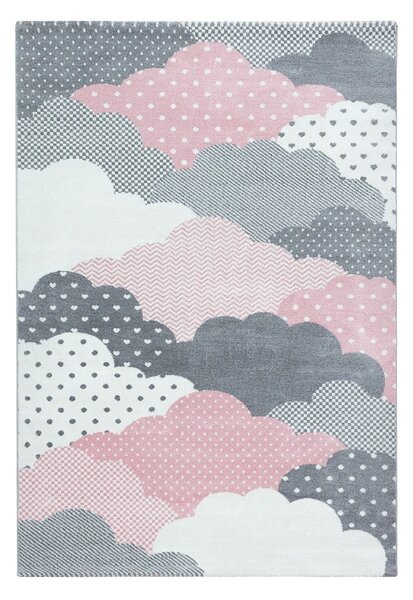 Covor pentru copii roz/gri 80x150 cm Bambi – Ayyildiz Carpets