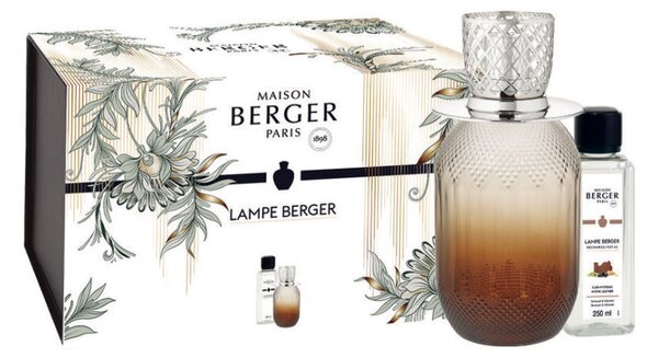 Set Maison Berger lampa catalitica Evanescence Tan cu parfum Mystic Leather