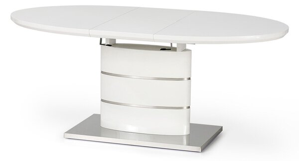 Masă Houston 285Alb lucios, 8x9x14cm, ExtensieExtensie, MDF, MDF