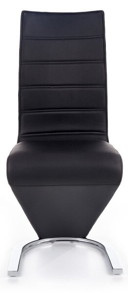 Scaun Houston 229Negru, Alb, 10x5x6cm, Piele ecologică, Metalic