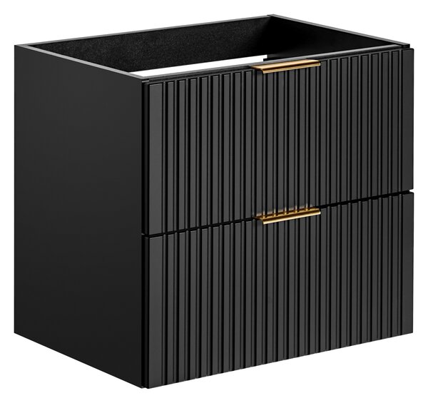 Comad Adel Black dulap 60x46x57 cm sub chiuveta pe perete negru ADEL BLACK 82-60-B-2S