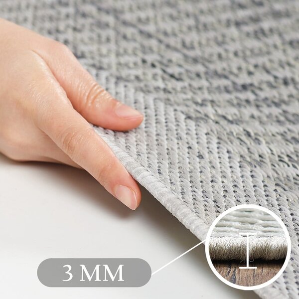 Covor de exterior gri rotund ø 120 cm Giza – Ayyildiz Carpets