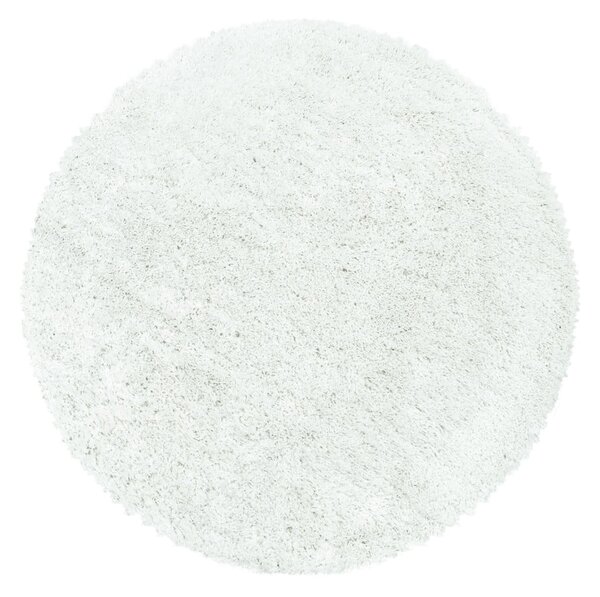 Covor alb rotund ø 120 cm Fluffy – Ayyildiz Carpets