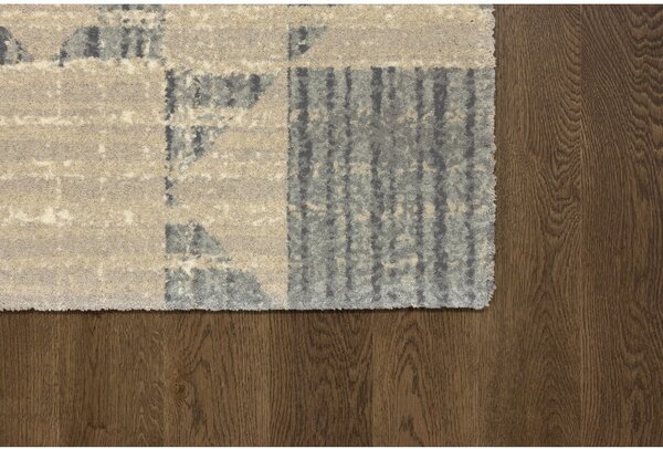 Covor bej din lână 133x190 cm Frotage beige – Agnella