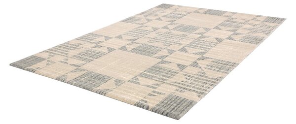 Covor bej din lână 133x190 cm Frotage beige – Agnella