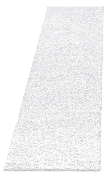 Covor tip traversă alb 80x250 cm Fluffy – Ayyildiz Carpets