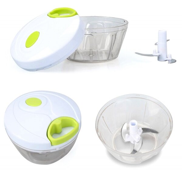 Feliator universal, lama tripla, plastic, 12,5 x 9,5cm, alb/verde