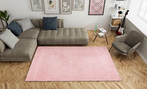 Covor Shaggy Soft, Bruno Banani roz 200/200 cm
