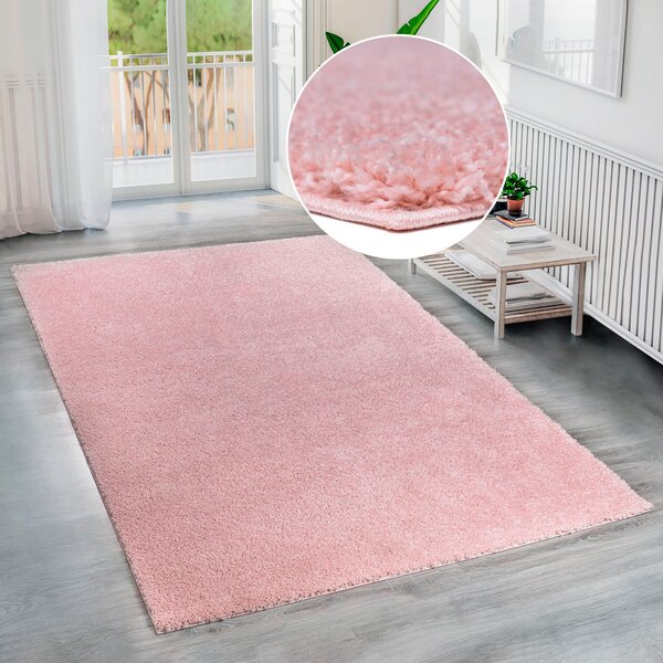 Covor Shaggy Soft, Bruno Banani roz 200/200 cm