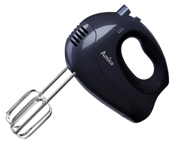 Mixer de mana Amica MDT 1013, 250 W, 5 viteze, functie turbo, Negru