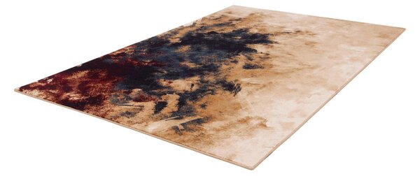 Covor din lână 133x180 cm Burst dark beige – Agnella