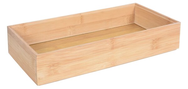 BISK Erga Laos, recipient din bambus pentru cosmetice 30x15x6cm, maro natural, ERG-08128