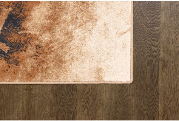 Covor din lână 133x180 cm Burst dark beige – Agnella