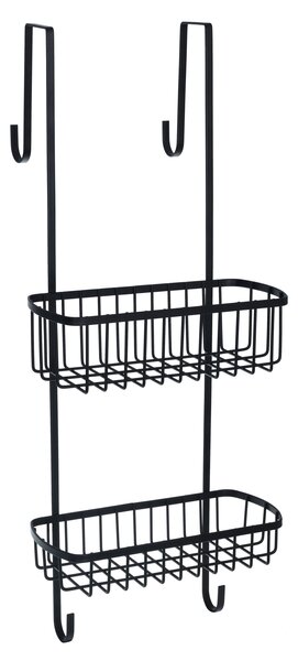 BISK Erga Niagara, cos dublu din sarma agatat pentru cosmetice 220x180x535 mm, negru mat, ERG-08268