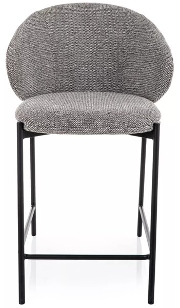 Scaun de bar KIOTO, negru/gri
