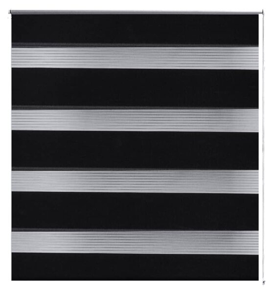 Jaluzea tip zebră, 50 x 100 cm, negru