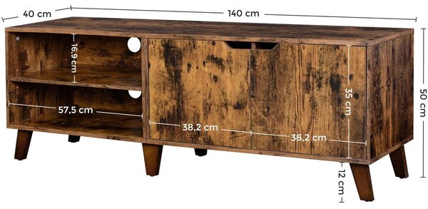 Sifonier TV, suport TV cu 2 uși, 140x40x50 cm