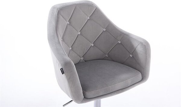 HR830N Scaun Catifea Gri