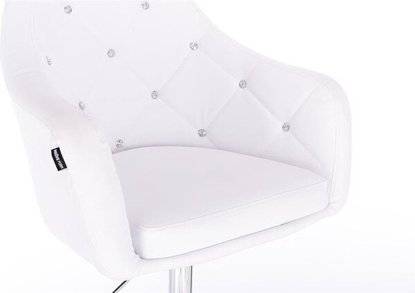 HC830K Scaun Alb de Piele