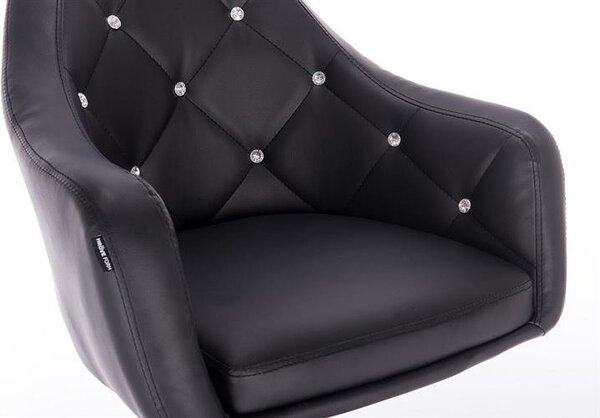 HC830K Scaun Negru de Piele