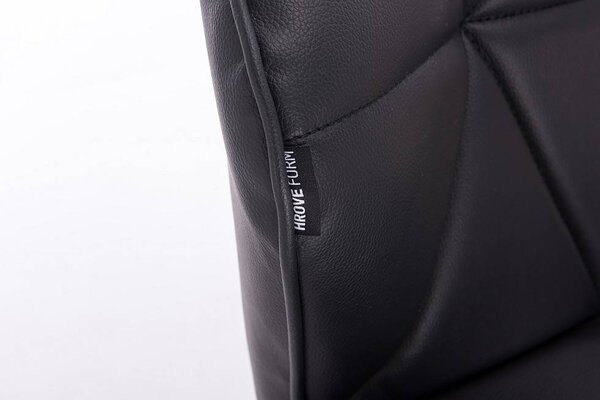 HC111W Scaun Negru Bază Aurie