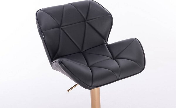 HC111W Scaun Negru Bază Aurie