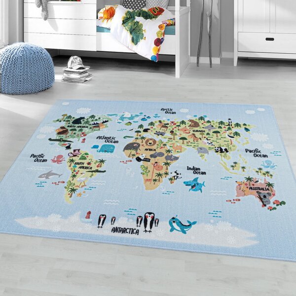 Covor pentru copii albastru deschis 80x120 cm Play – Ayyildiz Carpets