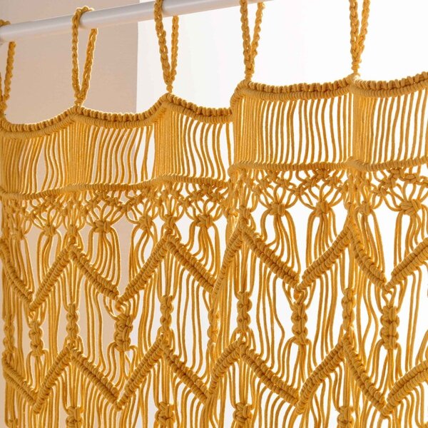 Draperie galbenă 90x200 cm cu prindere la ușă Macarena – douceur d'intérieur